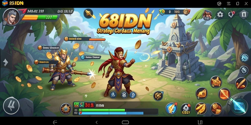 Tampilan menarik dari gameplay strategis yang mendebarkan.
