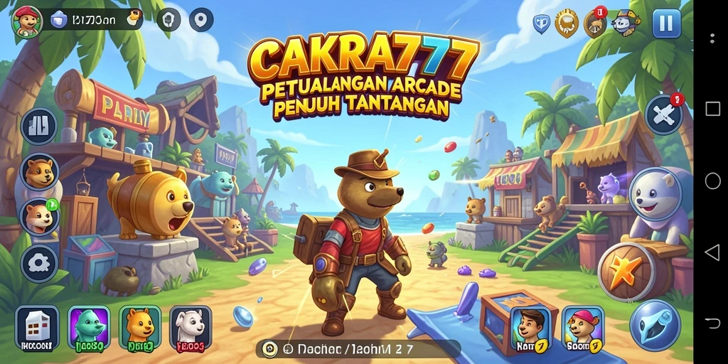 Screenshot menunjukkan aksi seru gameplay CAKRA777.