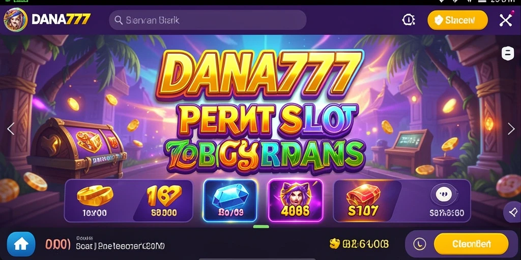 Gameplay menarik dengan berbagai tema slot di DANA777.