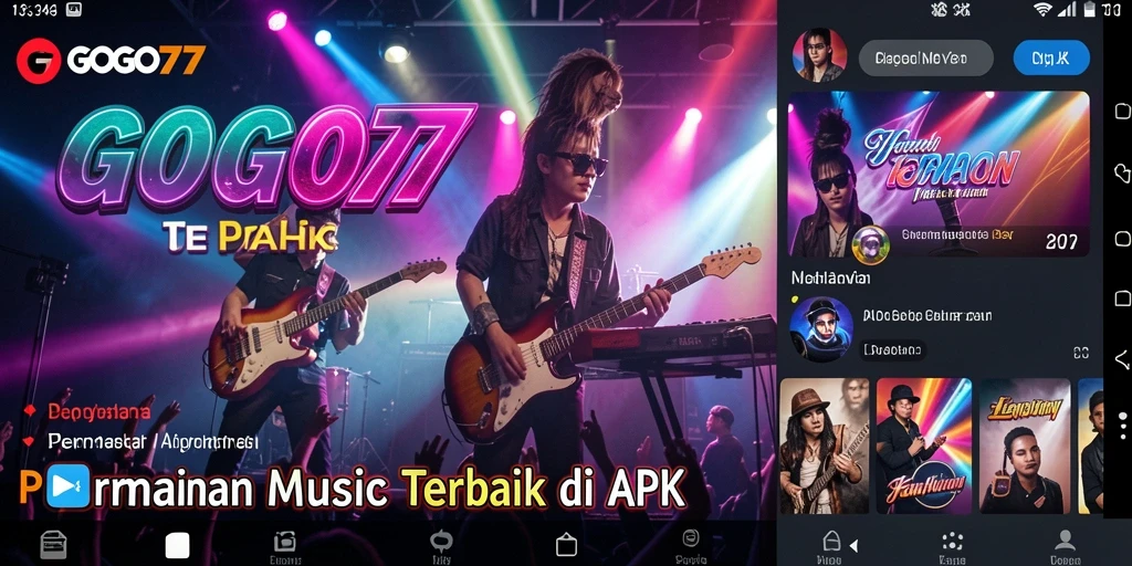 Tampilan gameplay GOGO77 yang menampilkan interaksi music seru.