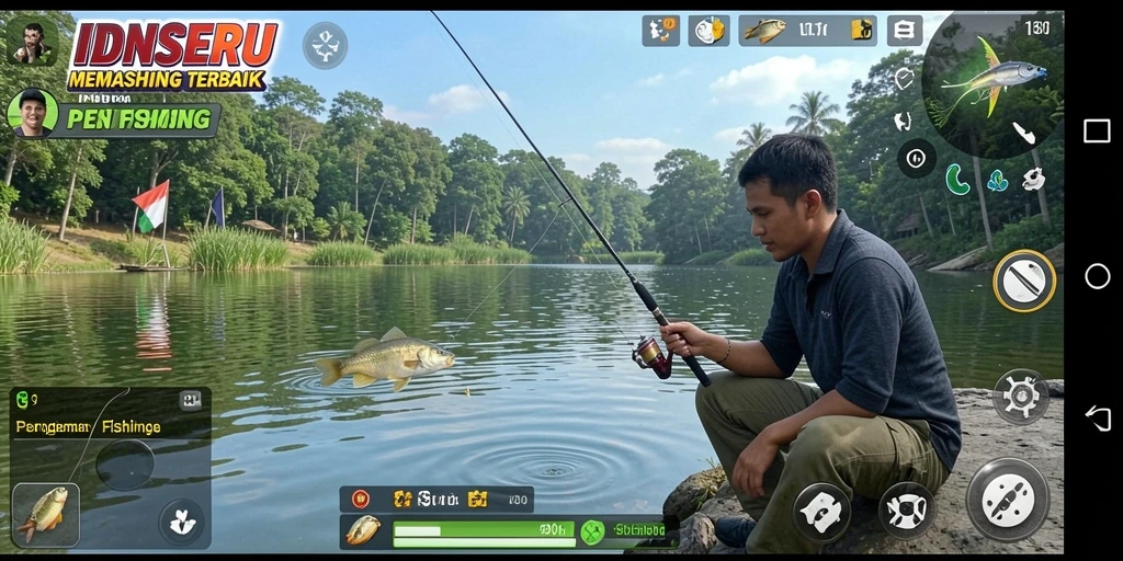 Tangkapan ikan yang beragam di IDNSERU, menunjukkan gameplay yang mendalam.