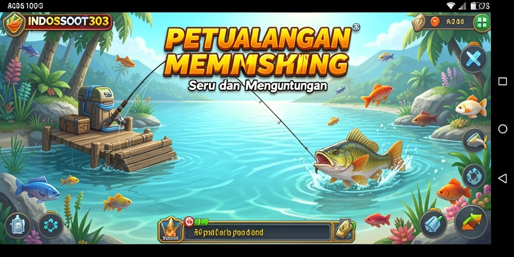 Menampilkan gameplay seru dalam memancing di INDOSLOT303.