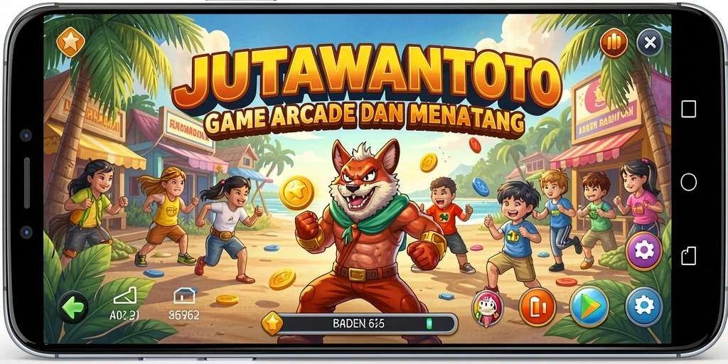 Tampilan gameplay JUTAWANTOTO dengan level yang menarik dan menantang.