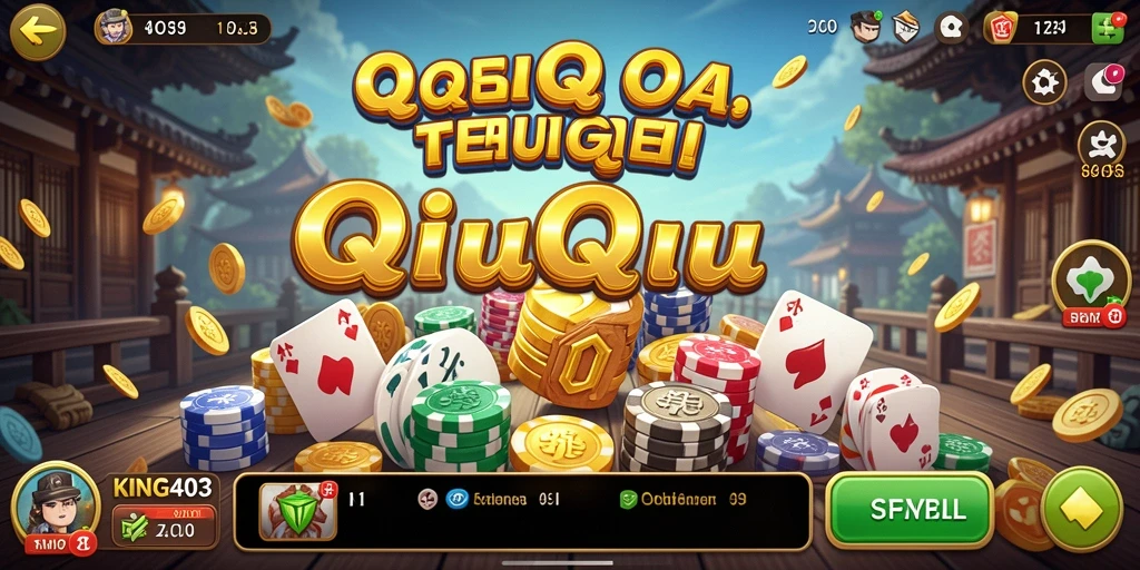 Screenshot KING403 menunjukkan gameplay seru QiuQiu.