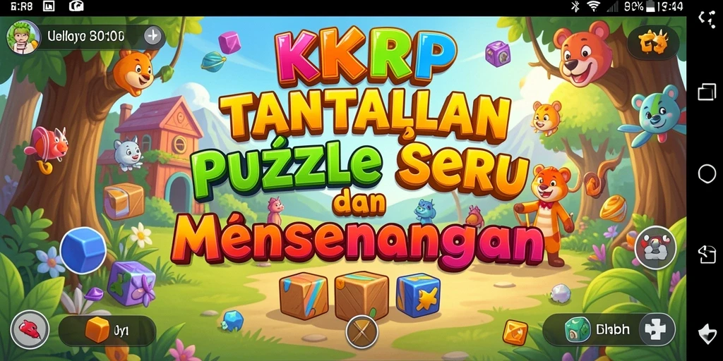 Tampilan gameplay KKRP yang penuh warna dan menantang.