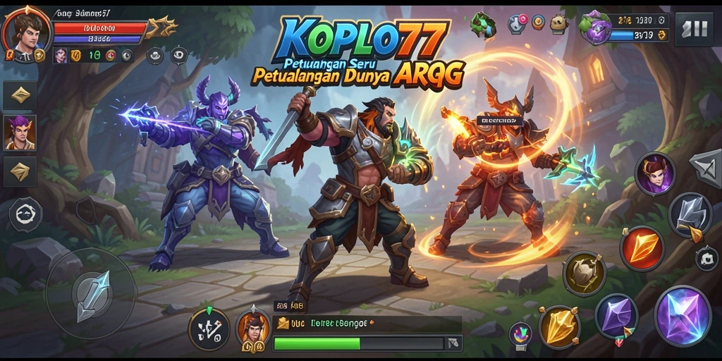 Tampilan gameplay menarik di dunia fantasi KOPLO77.