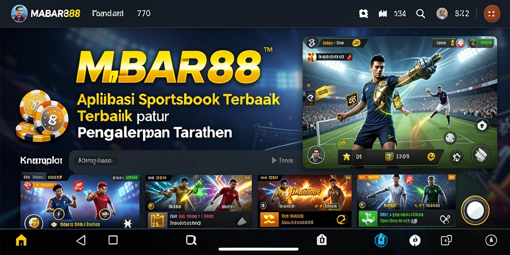 Screenshot utama MABAR88 menampilkan antarmuka taruhan yang menarik.