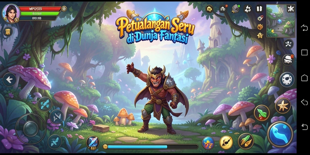 Gameplay MPO555 menampilkan petualangan di dunia fantastis yang menegangkan.