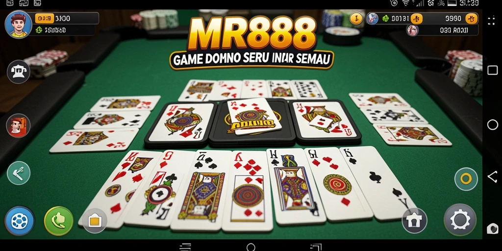 Tampilan gameplay domino yang seru dan mengasyikkan.