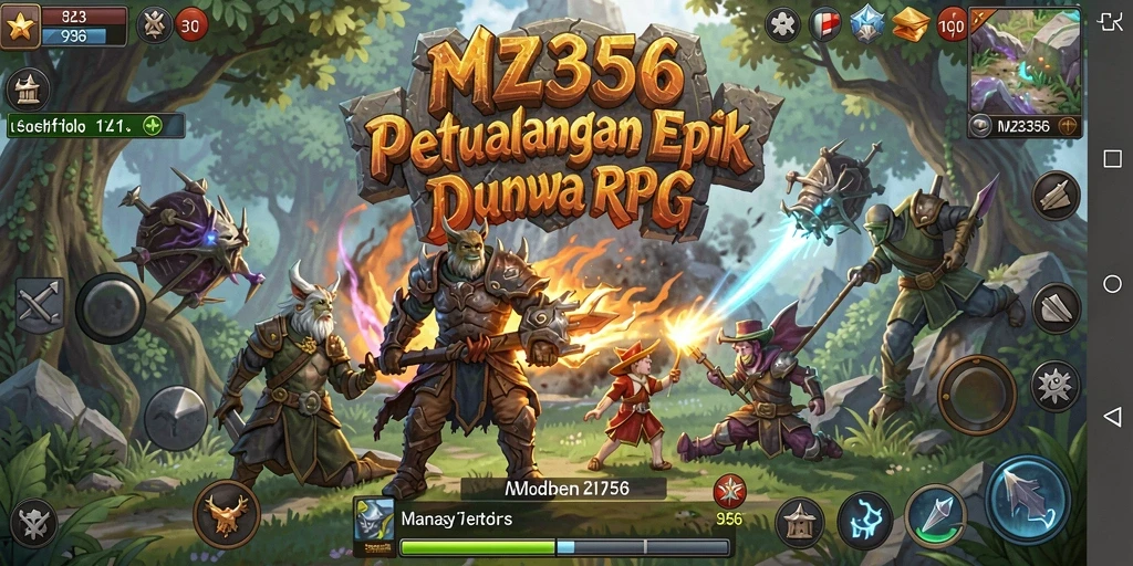 Tampilan gameplay MZ356 yang memukau dengan pertarungan seru.