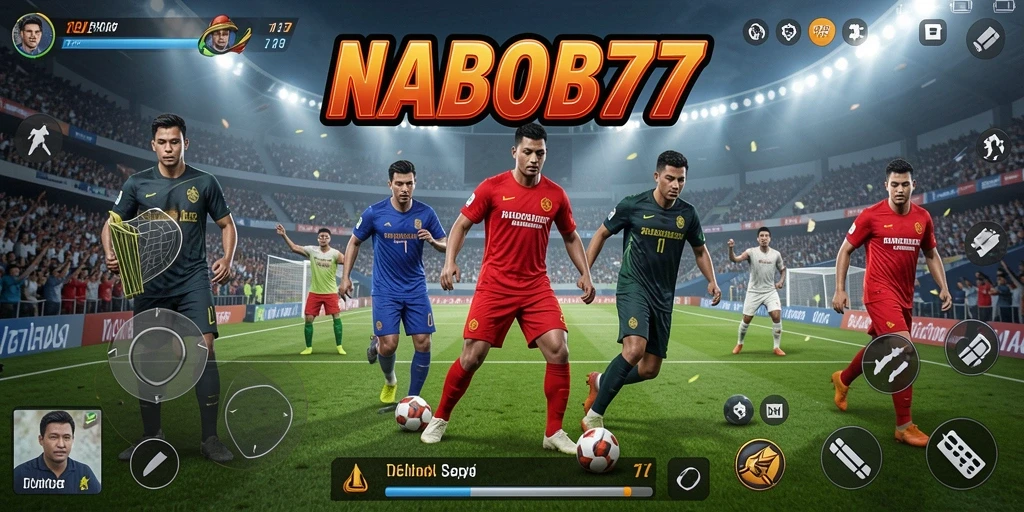 Tampilan gameplay NABOB77 yang menunjukkan aksi seru dalam olahraga.