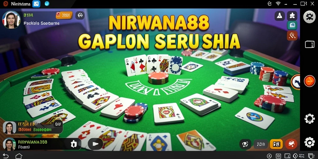 Tangkapan layar gameplay NIRWANA88 yang menampilkan suasana seru Gaple.