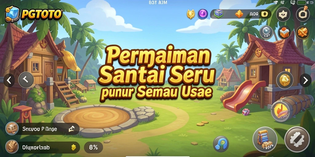 Tampilan gameplay penuh warna dan menyenangkan dari PGTOTO.
