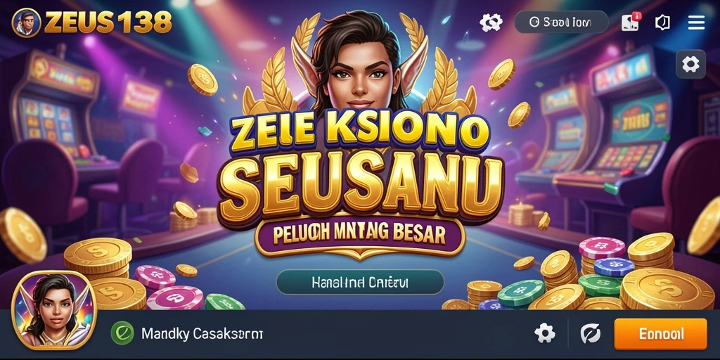 Tampilan gameplay seru dari ZEUS138 di aplikasi Kasino.